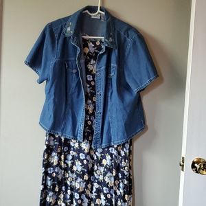 Maxi dress with jacket